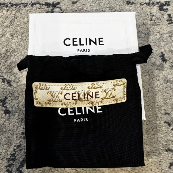 CELINE Monogrammed Triomphe Barrette - Picture 3 of 4